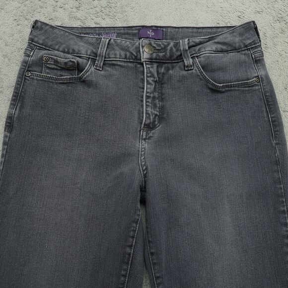Not Your Daughters Jeans NYDJ Women's Size 8 Gray Mid-Rise Cropped 25" Inseam - Picture 14 of 16